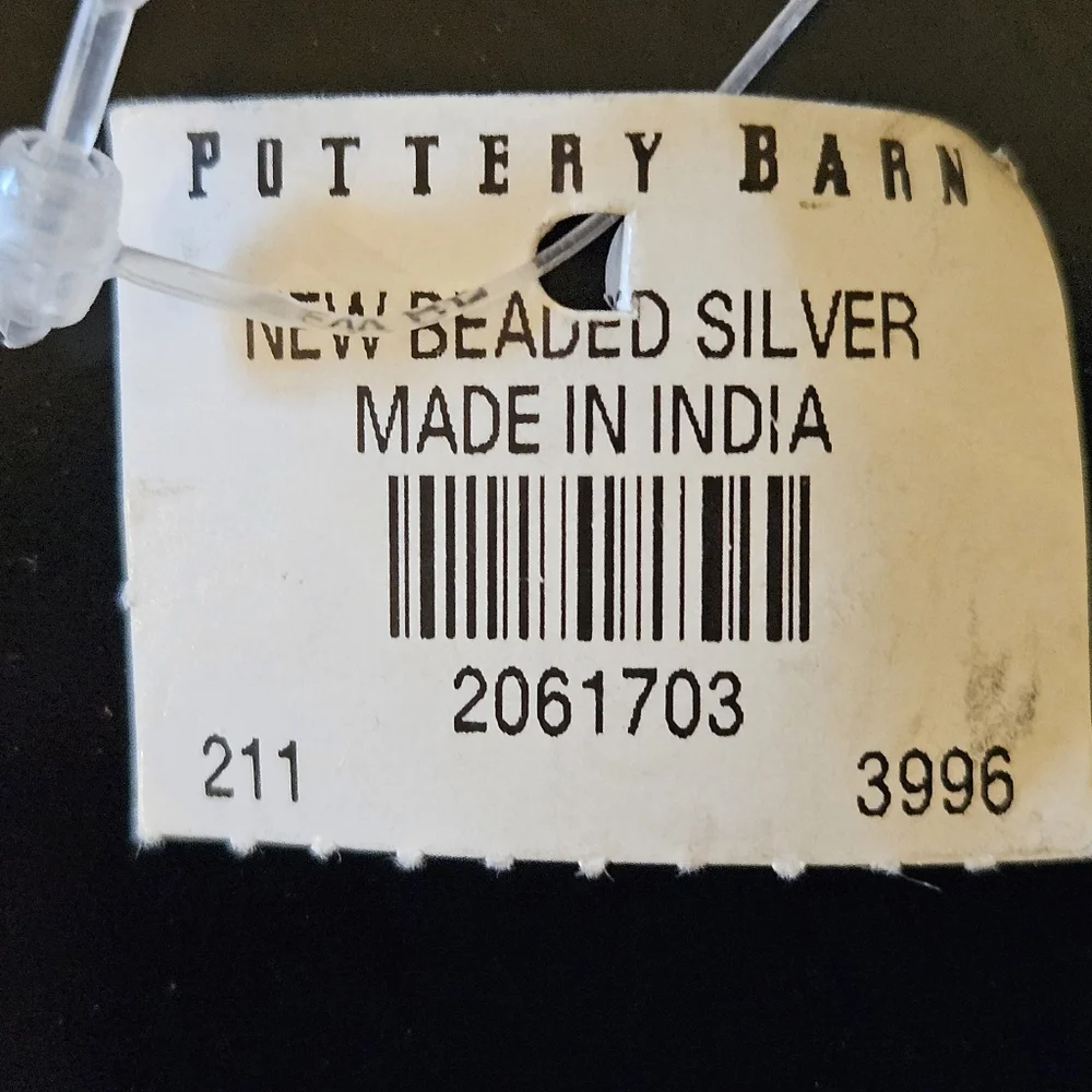 Pottery Barn Silver Napkin Rings (Set Of 2)